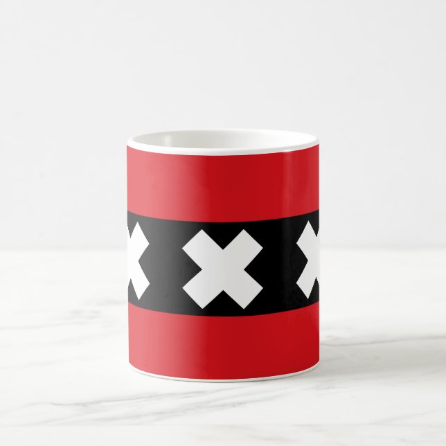 Flag of Amsterdam Coffee Mug (Center)