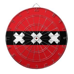 Flag of Amsterdam Dartboard