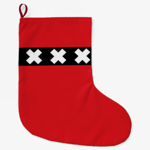 Flag of Amsterdam Large Christmas Stocking