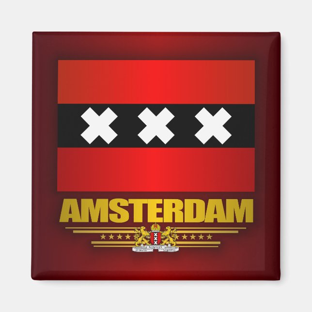 Flag of Amsterdam Magnet (Front)