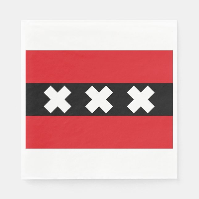 Flag of Amsterdam Napkin (Front)