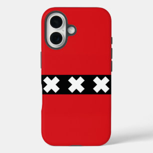 Flag of Amsterdam, Netherlands iPhone 16 Case
