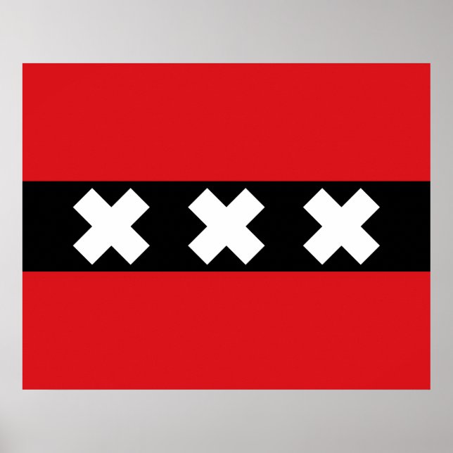Flag of Amsterdam Poster (Front)