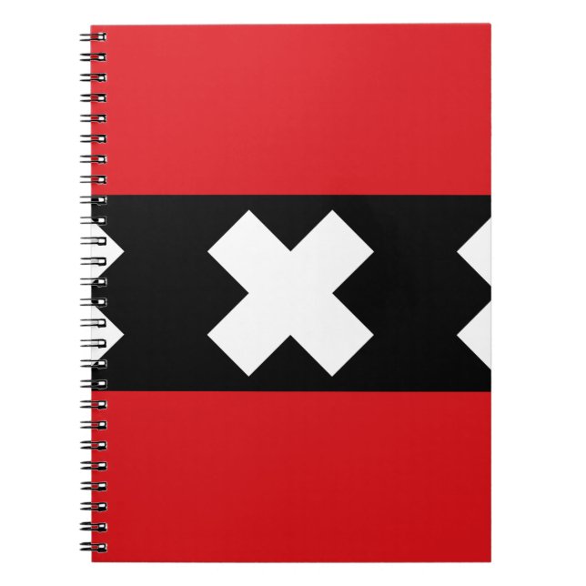 Flag of Amsterdam Spiral Notebook (Front)