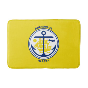 Flag of Anchorage, Alaska Bath Mat