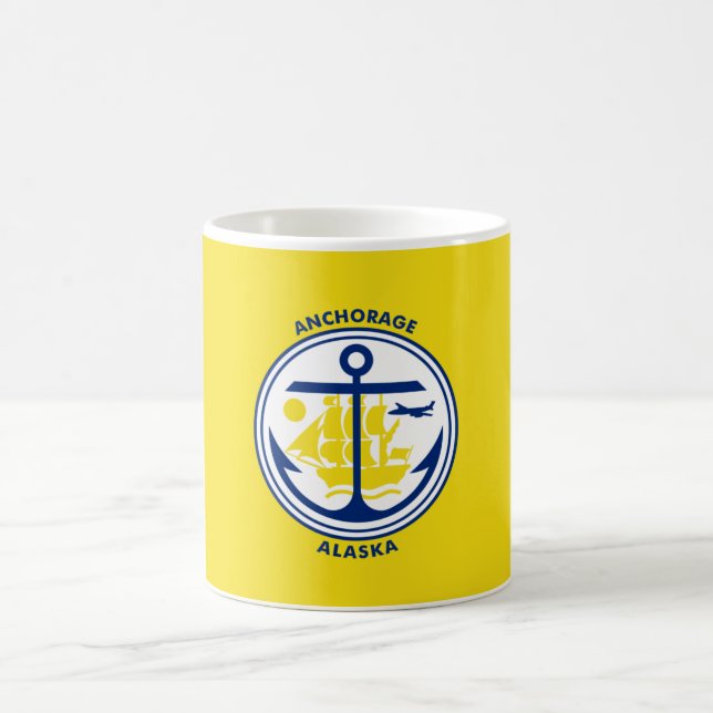 Flag of Anchorage Coffee Mug (Center)