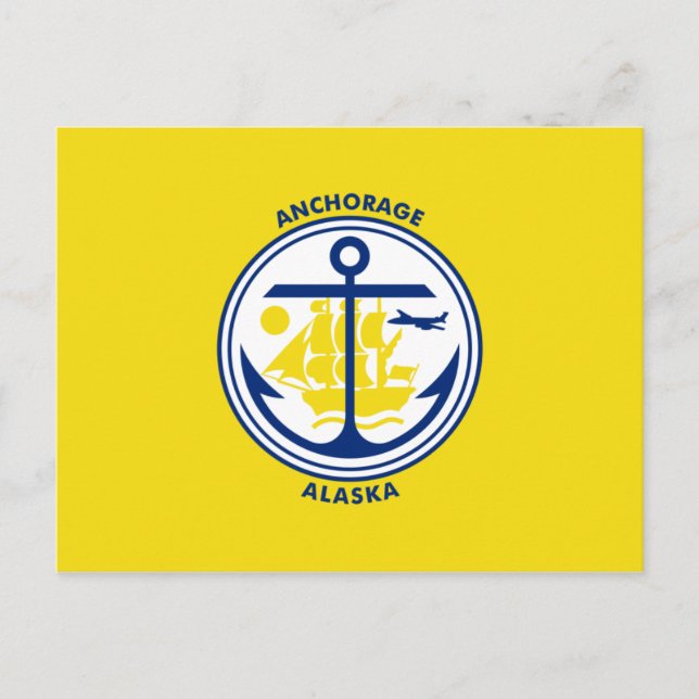 Flag of Anchorage Postcard (Front)