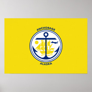 Flag of Anchorage Poster