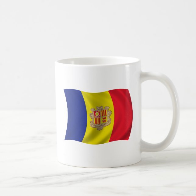 Flag of Andorra Coffee Mug (Right)