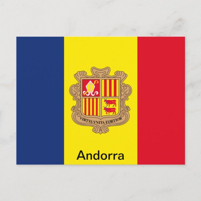 Flag of Andorra Postcard (Front)