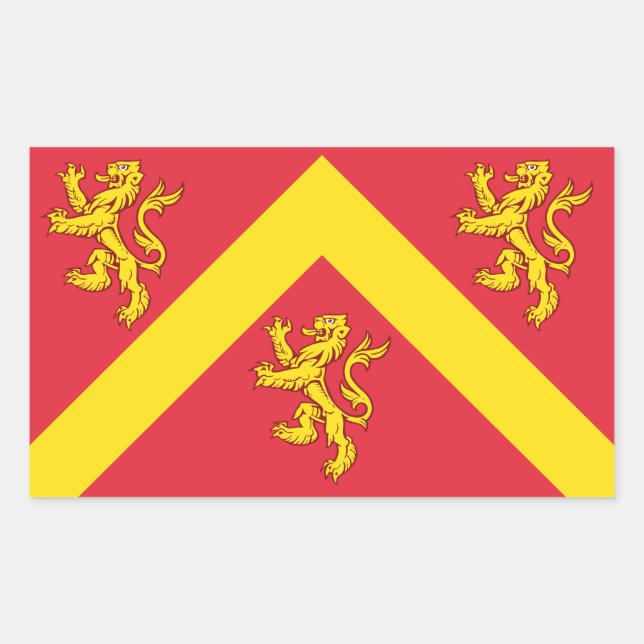 Flag of Anglesey Rectangular Sticker (Front)