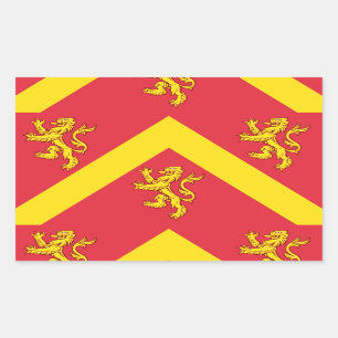 Flag of Anglesey Rectangular Sticker