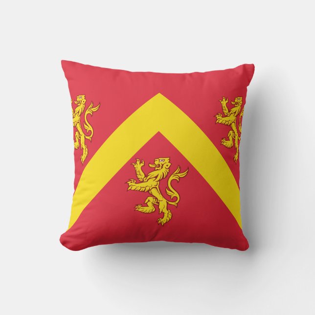 Flag of Anglesey Throw Pillow (Front)