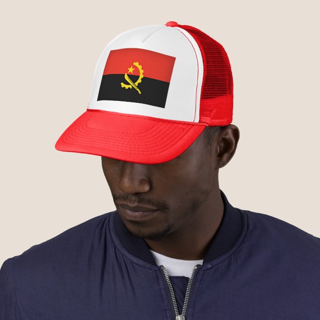Flag of Angola Trucker Hat (In Situ)