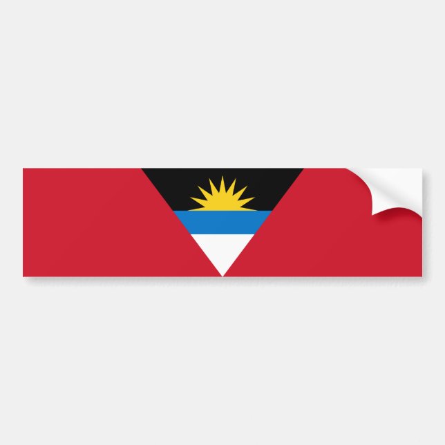 Flag of Antigua and Barbuda Bumper Sticker (Front)