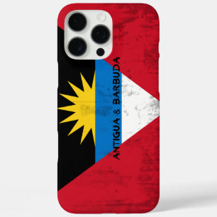 Flag of Antigua and Barbuda "Grunge" Look iPhone 16 Pro Max Case