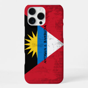Flag of Antigua and Barbuda "Grunge" Look iPhone 16 Pro Max Case