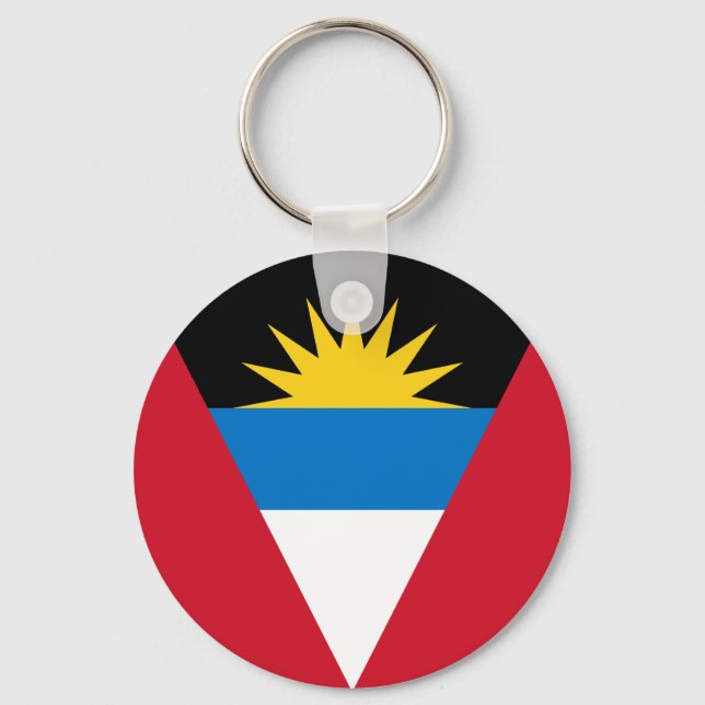 Flag of Antigua and Barbuda Key Ring (Front)