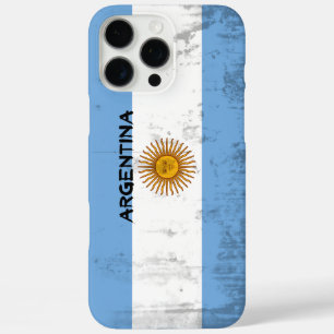 Flag of Argentina (bandera argentina) "Grunge Look iPhone 16 Pro Max Case