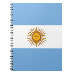 Flag of Argentina Bandera De Argentina Spiral Notebook