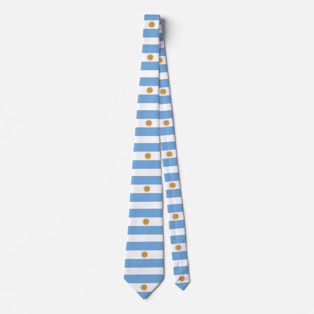 Flag of Argentina Bandera De Argentina Tie (Front)