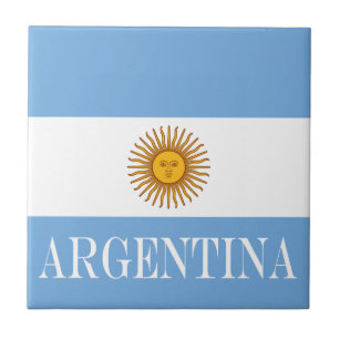 Flag of Argentina Bandera De Argentina Tile
