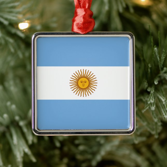 Flag of Argentina Ceramic Ornament (Tree)