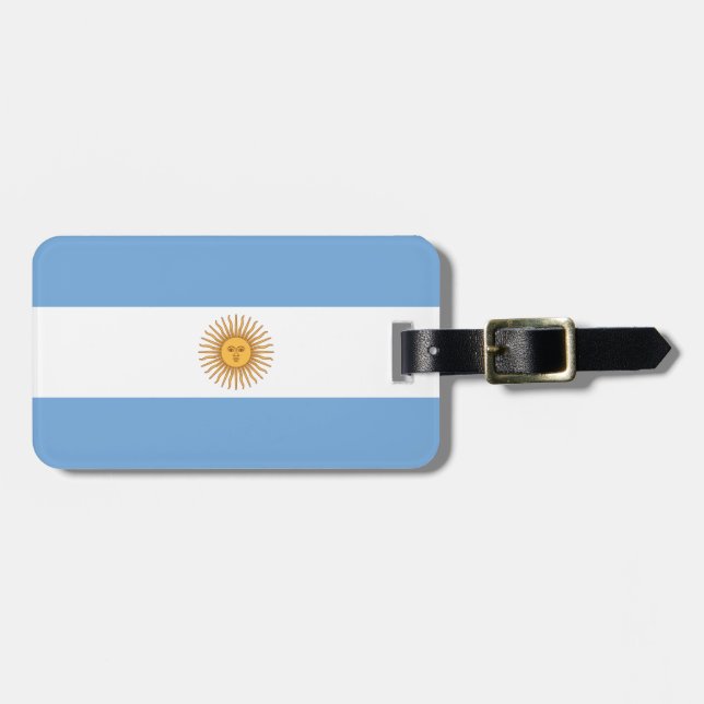 Flag of Argentina Luggage Tag (Front Horizontal)