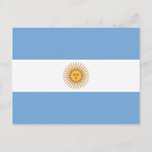 Flag of Argentina Postcard