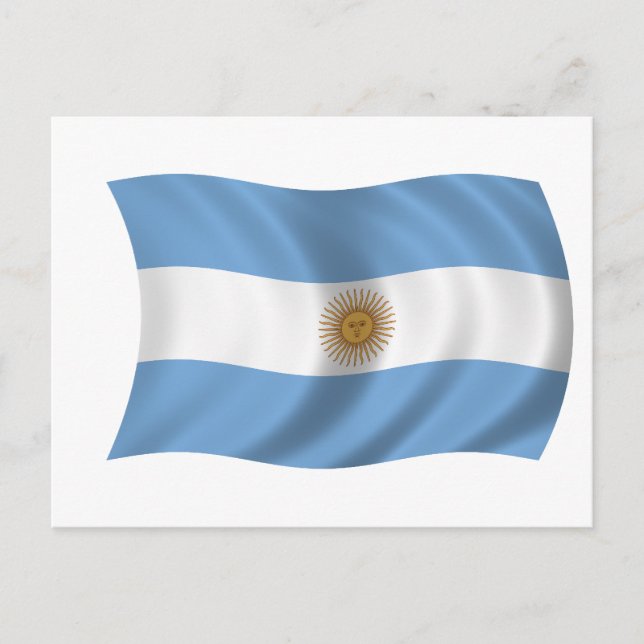 Flag of Argentina Postcard (Front)