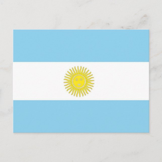 Flag of Argentina Postcard (Front)