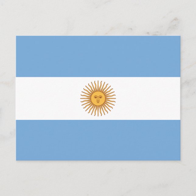 Flag of Argentina Postcard (Front)