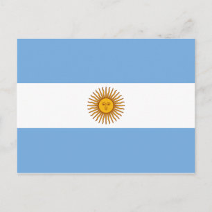 Flag of Argentina Postcard