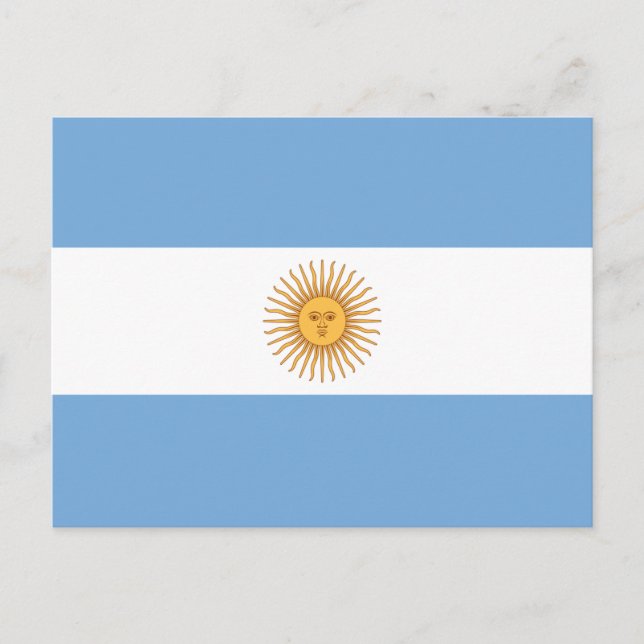Flag of Argentina Postcard (Front)