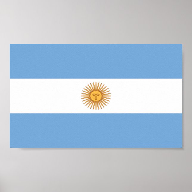 Flag of Argentina Poster (Front)