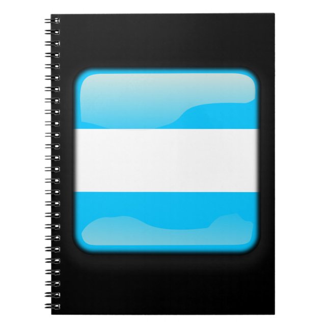 Flag of Argentina Spiral Notebook (Front)
