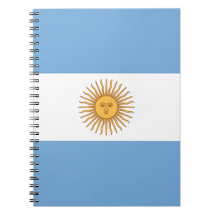 Flag of Argentina Spiral Notebook