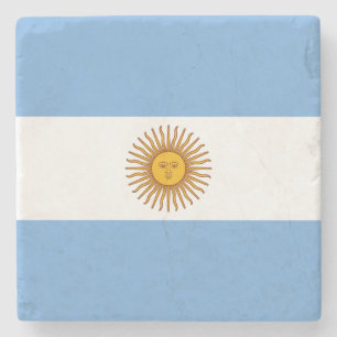 Flag of Argentina Stone Coaster