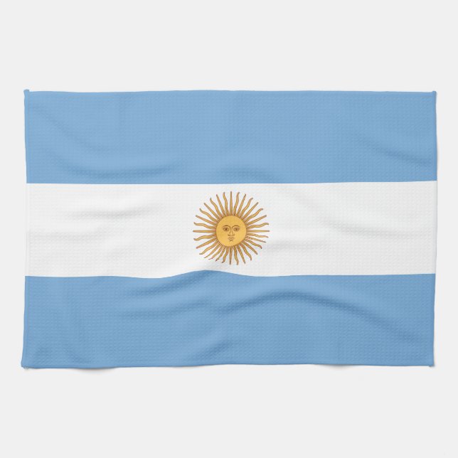 Flag of Argentina Tea Towel (Horizontal)