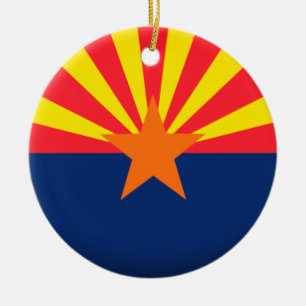 Flag of Arizona Round Ornament