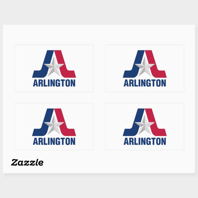 Flag of Arlington, Texas  Rectangular Sticker (Sheet)