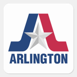 Flag of Arlington, Texas Square Sticker