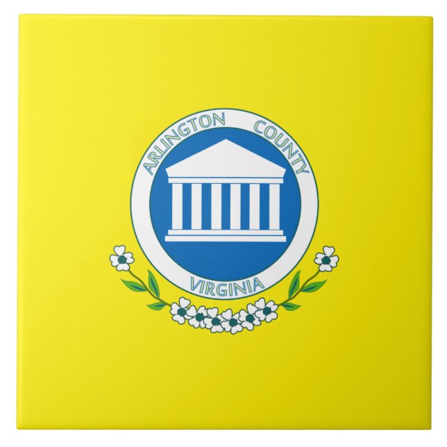 Flag of Arlington (Virginia) Tile (Front)