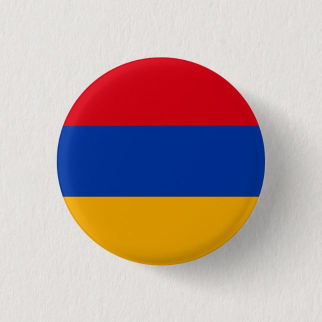 Flag of Armenia 3 Cm Round Badge (Front)