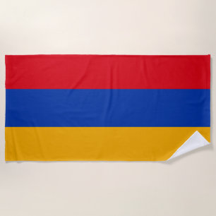 Flag of Armenia Beach Towel