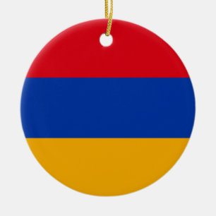Flag of Armenia Ceramic Tree Decoration