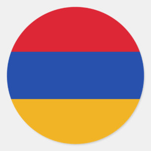 Flag of Armenia Classic Round Sticker