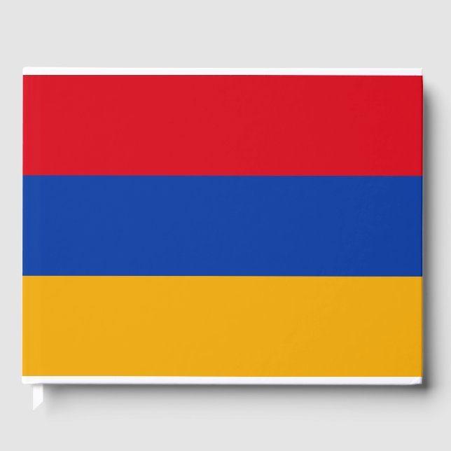 Flag of Armenia Guest Book (Front)