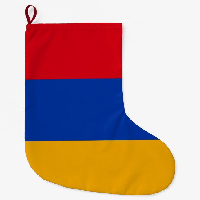 Flag of Armenia Large Christmas Stocking (Front)