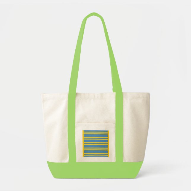Flag of Aruba Horizontal Parallel Lines Bag (Front)